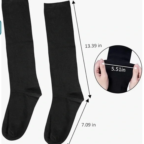 NWOT women’s knee length socks, set of 4. - Picture 3 of 5